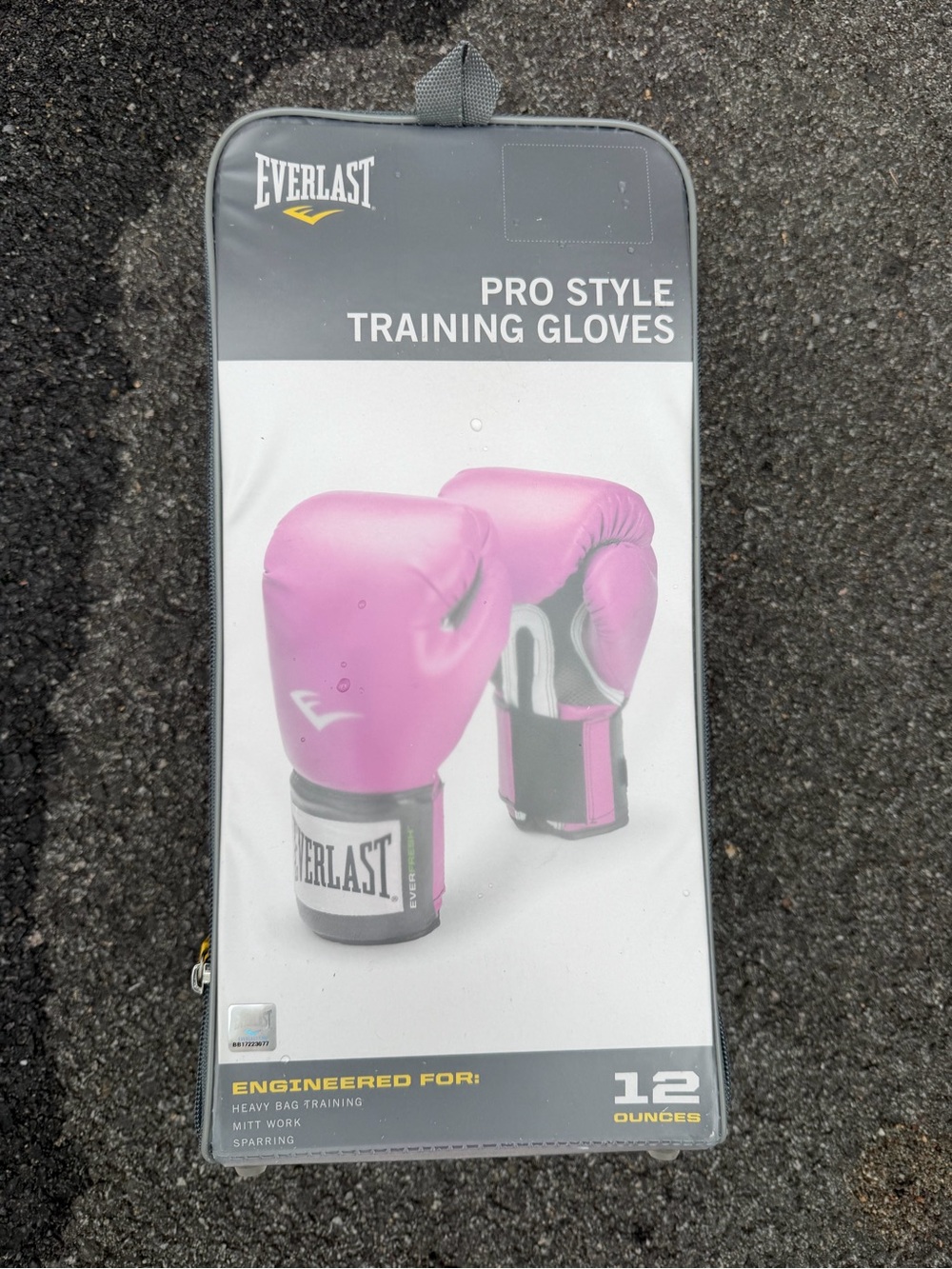 Everlast Pro Style Pink Training Gloves - 12 oz